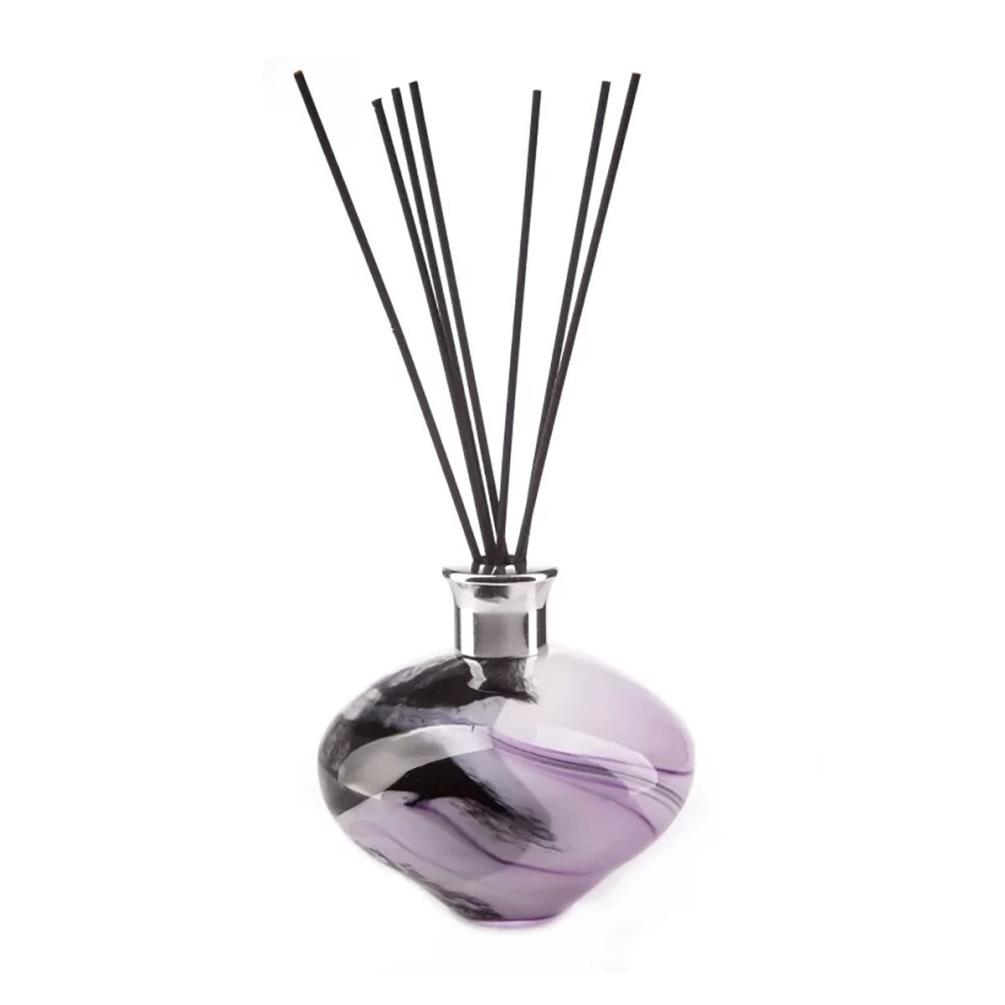 Amelia Art Glass Purple Feather Oval Reed Diffuser £17.99